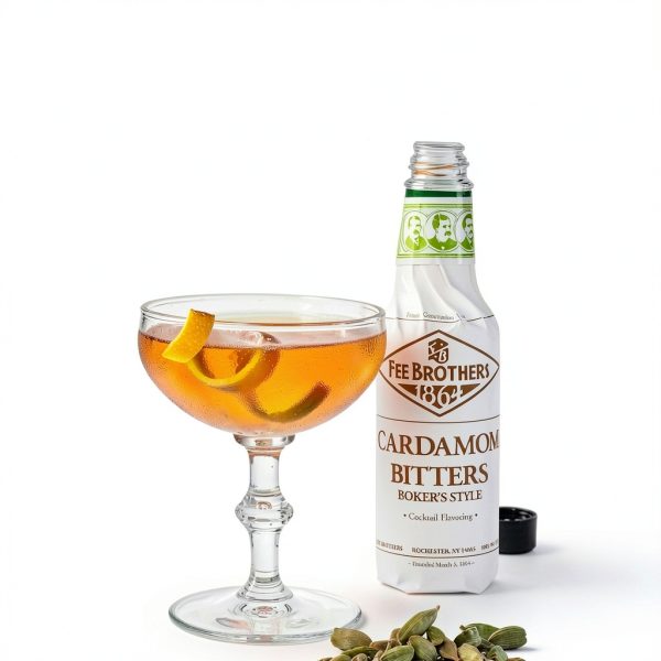 Fee Brothers Cardamom Bitters Cocktail Ingredient Vegan-1