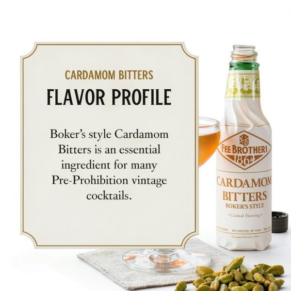 Fee Brothers Cardamom Bitters Cocktail Ingredient Vegan-3