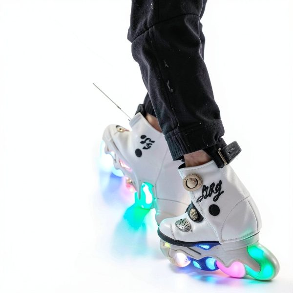 GXBHSP Inline Skate Wheels 90A PU Luminous Bearings-3
