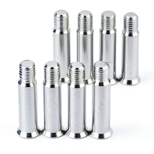 MUXSAM Skate Axles Silver Aluminum Inline Replacement Wheels-3