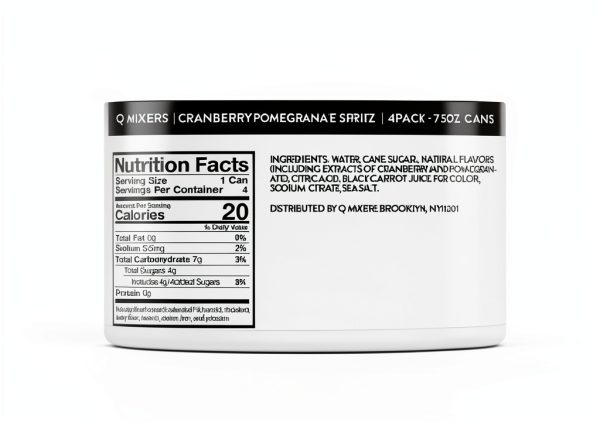 Q Mixers Cranberry Pomegranate Spritz Non Alcoholic Beverage-1