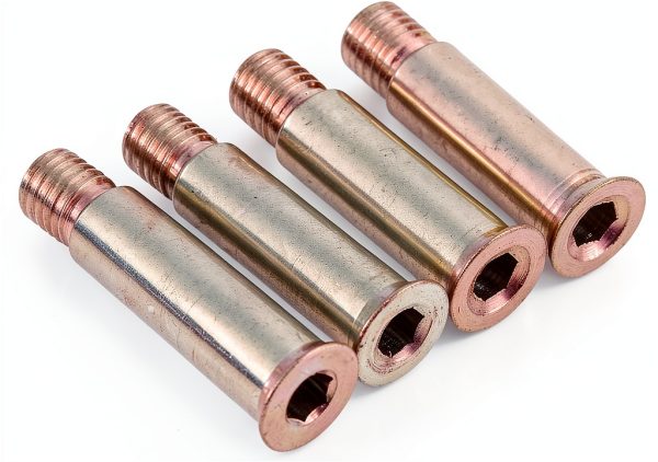 MUXSAM Skate Axles Silver Aluminum Inline Replacement Wheels-2