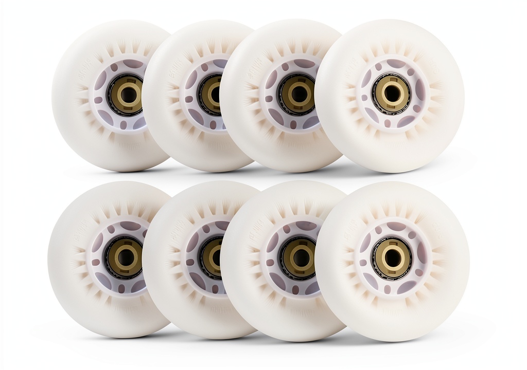 GXBHSP luminous inline skate wheels in various sizes and colors