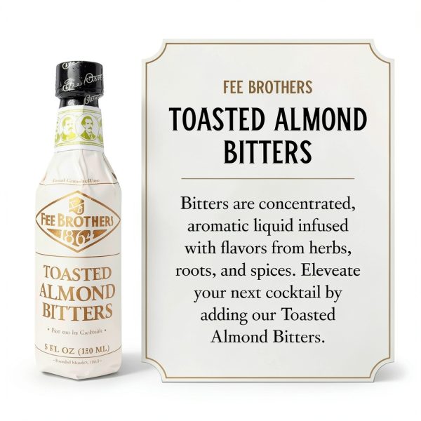 Fee Brothers Toasted Almond Bitters Cocktail Enhancer Vegan-1