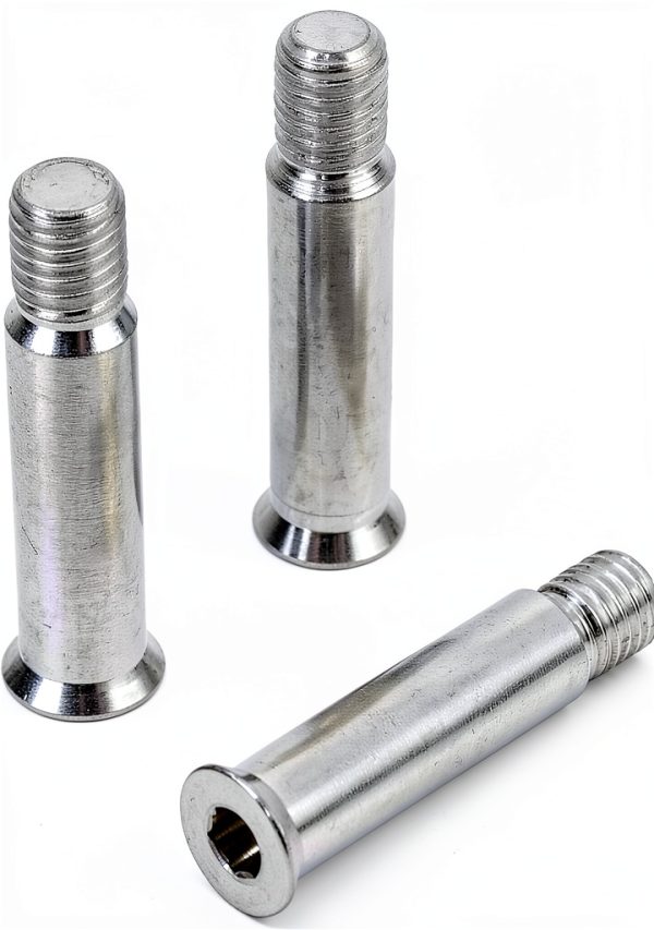 MUXSAM Skate Axles Silver Aluminum Inline Replacement Wheels-1