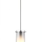 Pendant Light Brushed Nickel Dual Glass 2 Pack KP-506-2P White-0