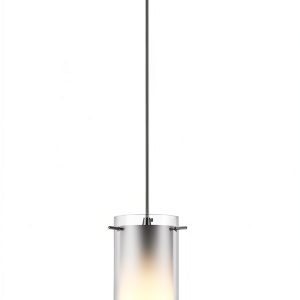 Pendant Light Brushed Nickel Dual Glass 2 Pack KP-506-2P White-0