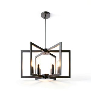 Black Chandelier Klgxnrd Island Light Adjustable Height 6-Light-0