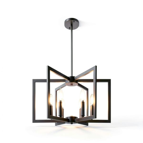 Black Chandelier Klgxnrd Island Light Adjustable Height 6-Light-0