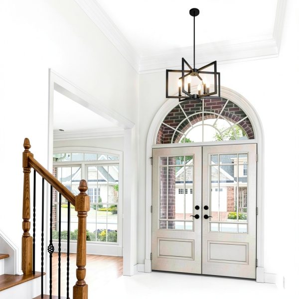 Black Chandelier Klgxnrd Island Light Adjustable Height 6-Light-2