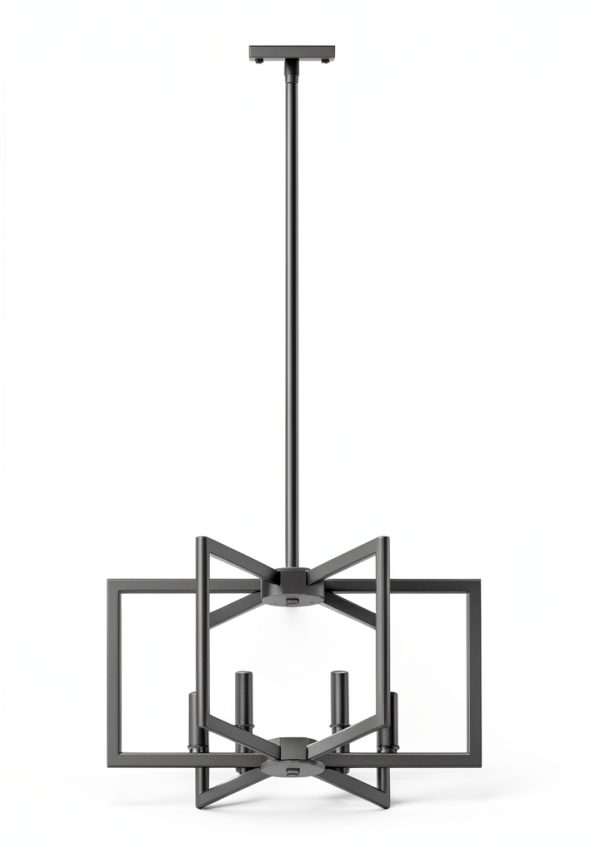 Black Chandelier Klgxnrd Island Light Adjustable Height 6-Light-5