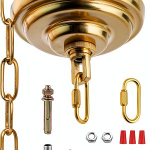 Ceiling Light Canopy Kit by MAYOMAJO 5-5/16 inch Bronze Steel Load-0