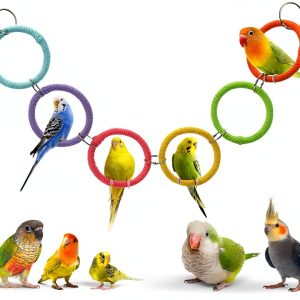 Bird Swing Jevnd Cotton Rope Perch for Parrots & Budgies-0