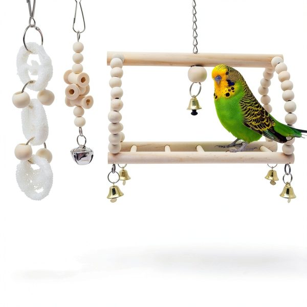 Deloky Bird Parrot Swing Toy 7-Pack - Multi-Layer Chew & Climb-6