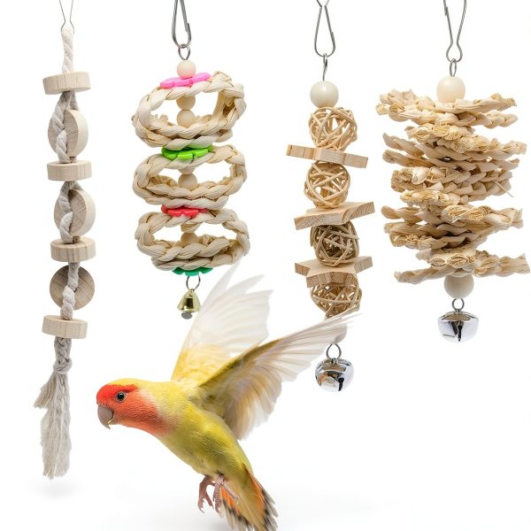 Deloky Bird Parrot Swing Toy 7-Pack - Multi-Layer Chew & Climb-5