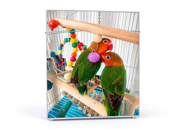 Bird Parakeet Cockatiel Toys 22 Pack Sysmashing Swings Wood Ladder-5